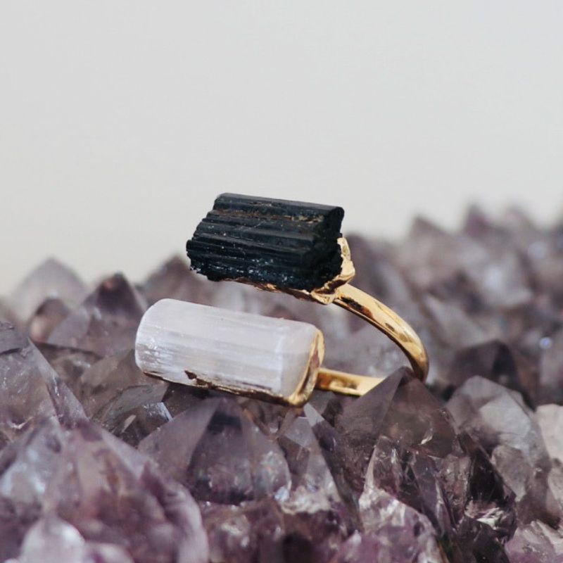Clear Energy Ring | Gold