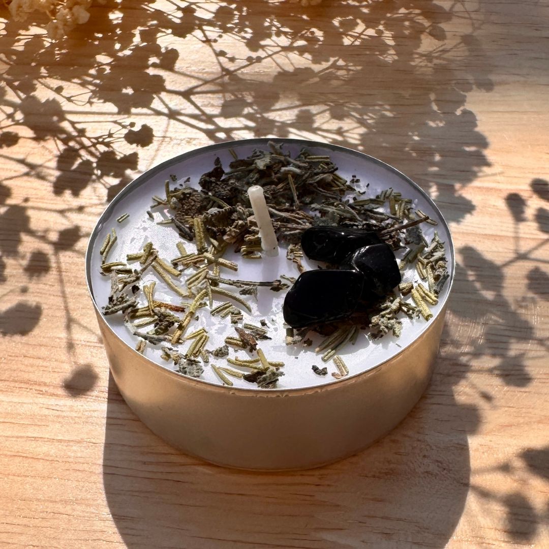 "NO BAD VIBES" Teelicht XL