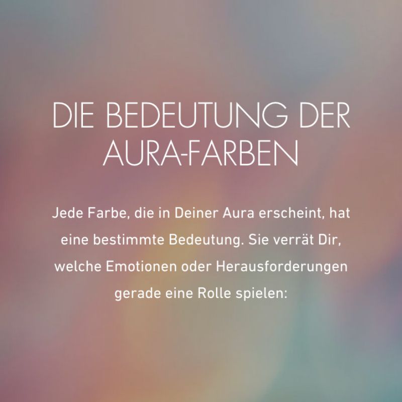 Bedeutung der Aura Farben