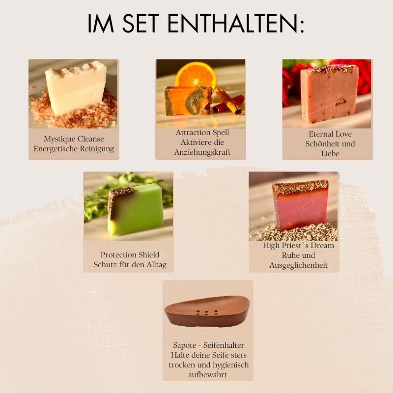 RITUALSEIFEN SET | 5 SEIFEN + SEIFENHALTER