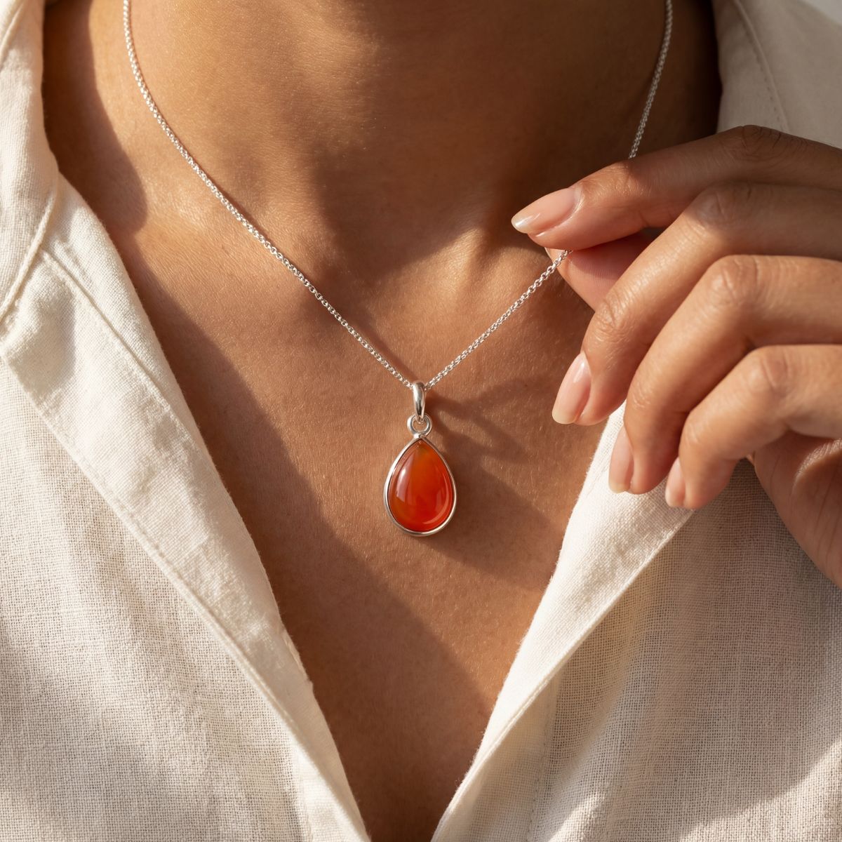 SEKSY KARNEOL HALSKETTE - thatspiritualshop.de