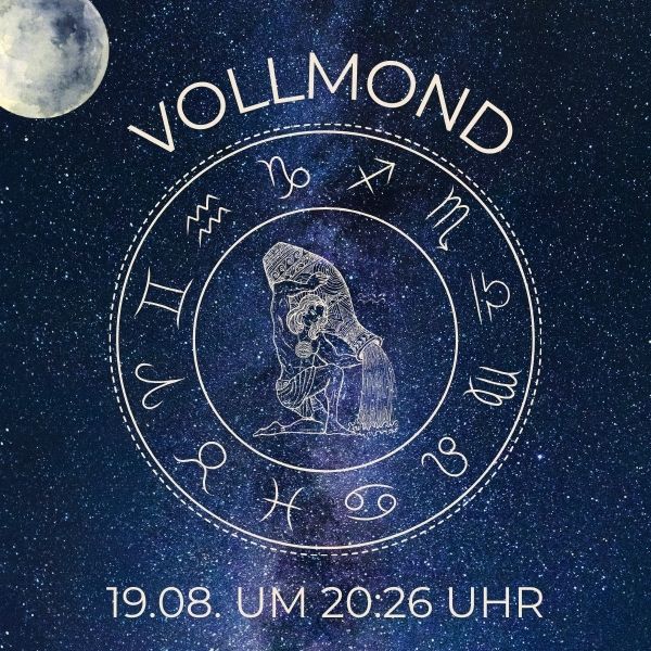 Vollmond im Wassermann am 19. August 2024