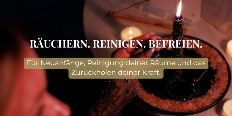 Kerzenritual mit Kristall, Räucherschale und Salzkreis zur energetischen Reinigung – spirituelle Tools für Cleansing, Schutz & Neuanfang