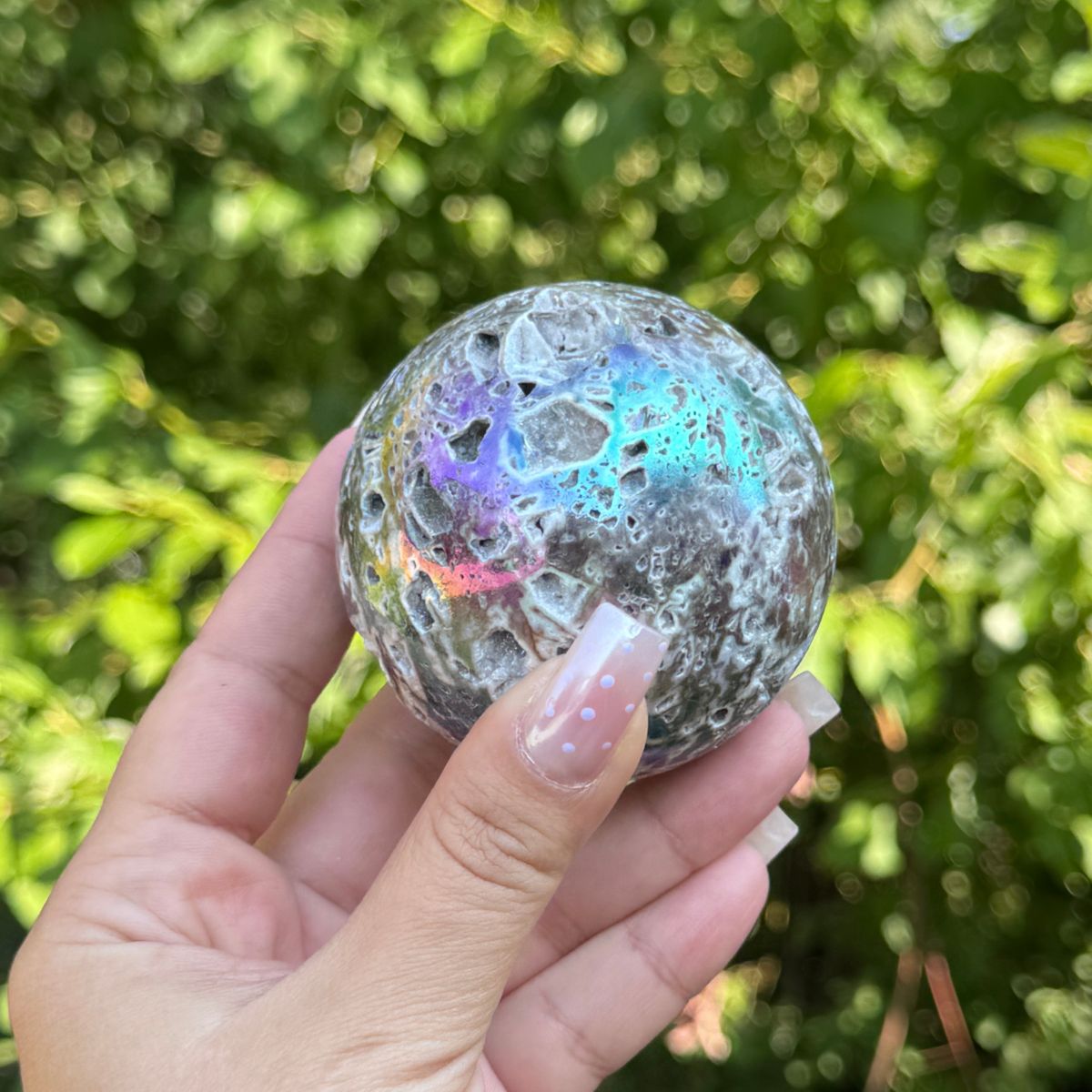COSMIC AURA | Angel Aura Quarz Drusenkugel