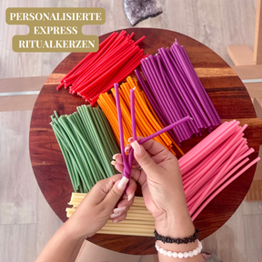 Personalisierte Express Ritualkerze