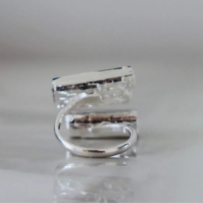 Outlet Clear Energy Ring | Silber
