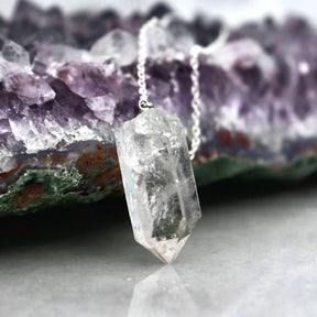 ENERGY FLOW | Bergkristall Kette und Pendel - thatspiritualshop.de