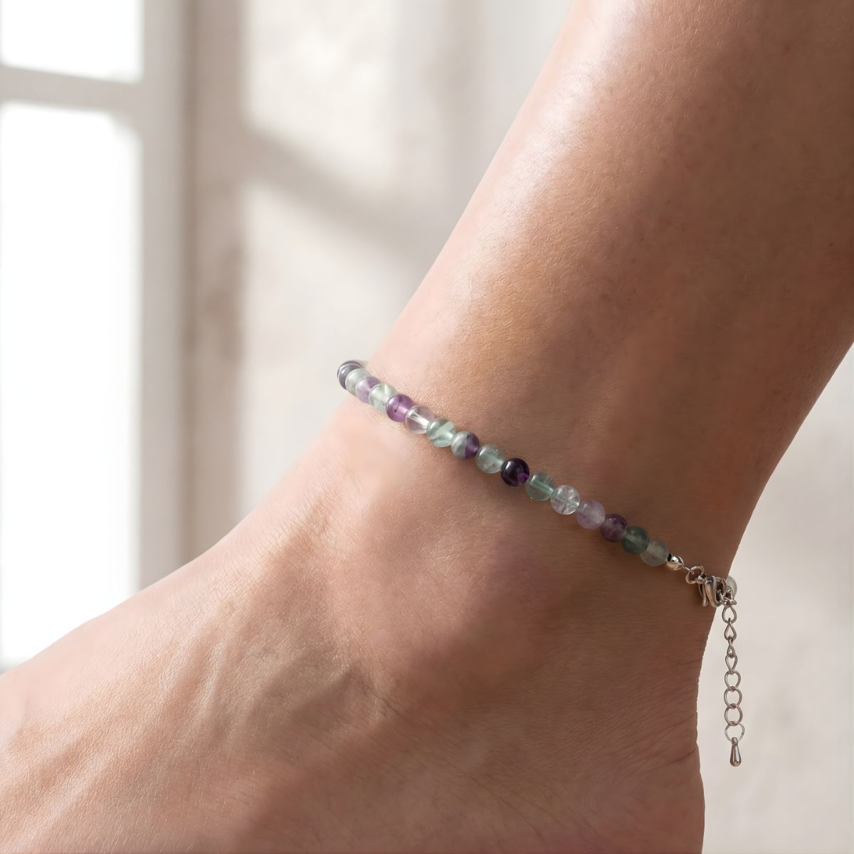FOCUS MIND FLUORIT FUßKETTE - thatspiritualshop.de
