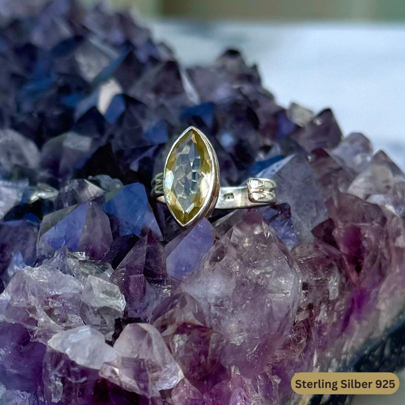 LEMON QUARZ RING LUCKY GIRL - thatspiritualshop.de