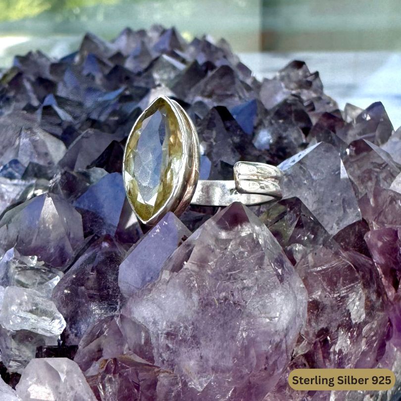 LEMON QUARZ RING LUCKY GIRL - thatspiritualshop.de