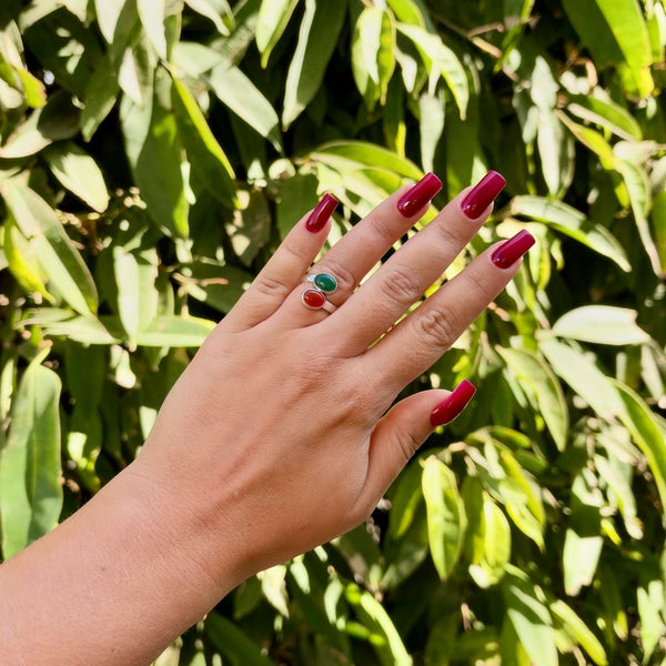 MANIFEST ENERGY RING Karneol und Aventurin - That Spiritual Shop