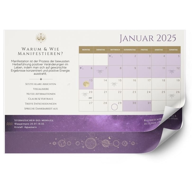 Mondkalender 2025 (gedruckt) - thatspiritualshop.de
