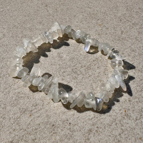 MOONSTONE ENERGY | Regenbogen Mondstein Splitterarmband - thatspiritualshop.de