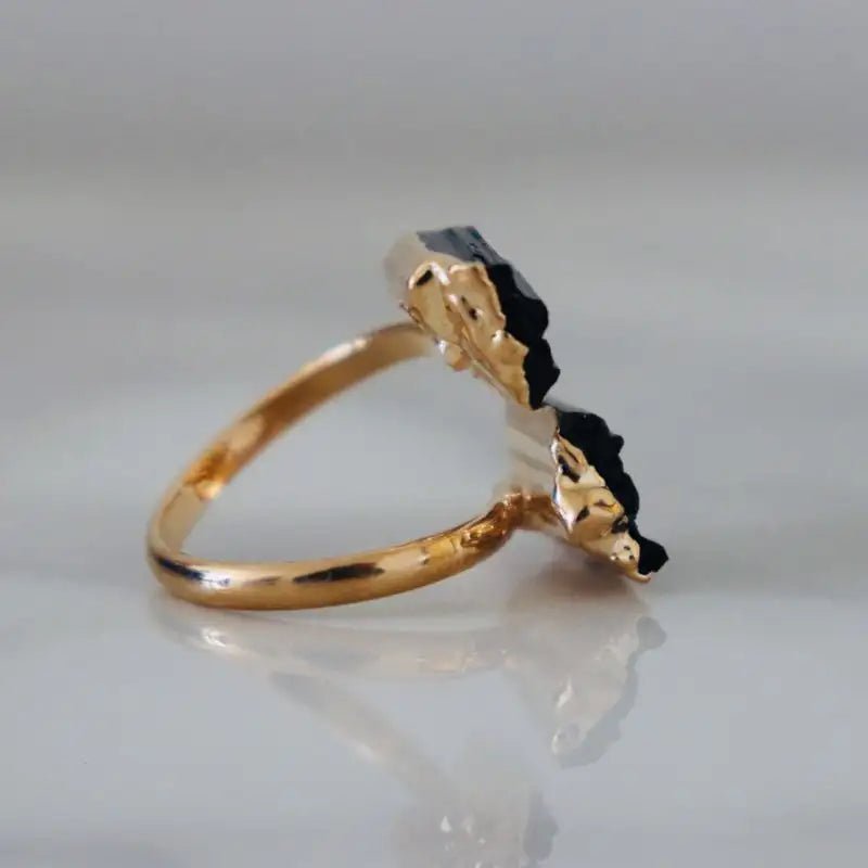 OUTLET Turmalin Ring Protection | Gold - thatspiritualshop.de