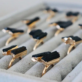 OUTLET Turmalin Ring Protection | Gold - thatspiritualshop.de