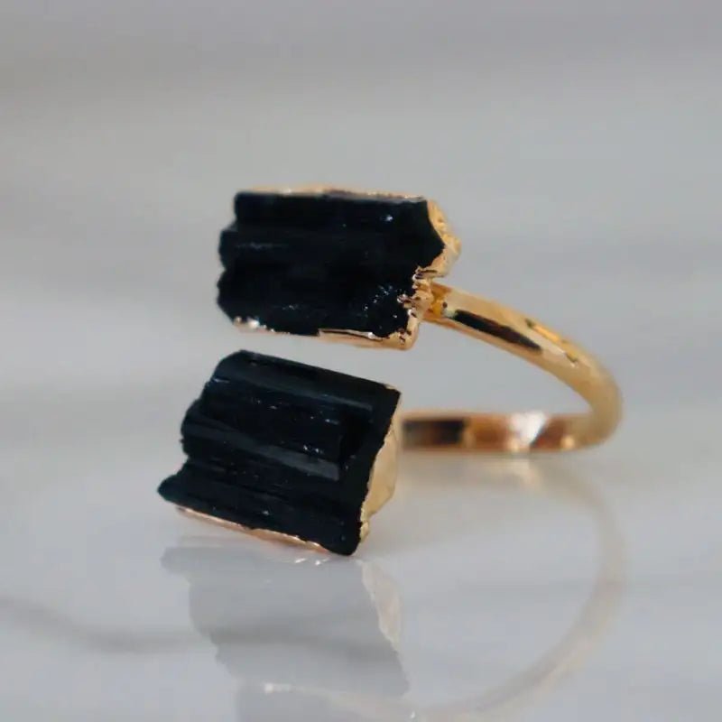 OUTLET Turmalin Ring Protection | Gold - thatspiritualshop.de