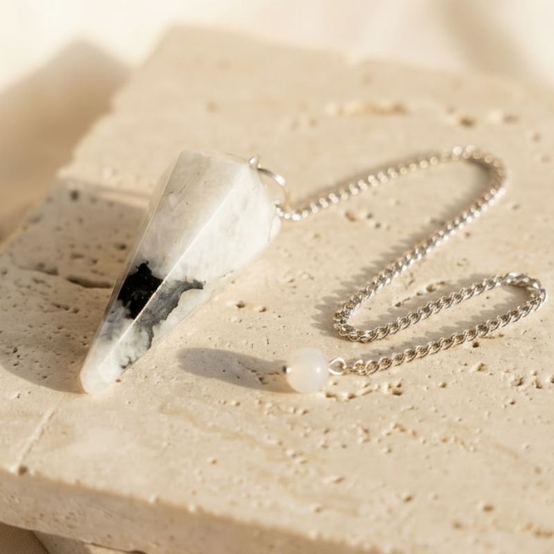 Pendel | Regenbogen Mondstein - thatspiritualshop.de