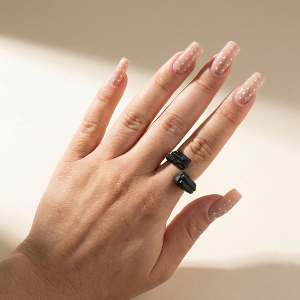 PROTECTION TURMALIN RING 925 SILBER - That Spiritual Shop