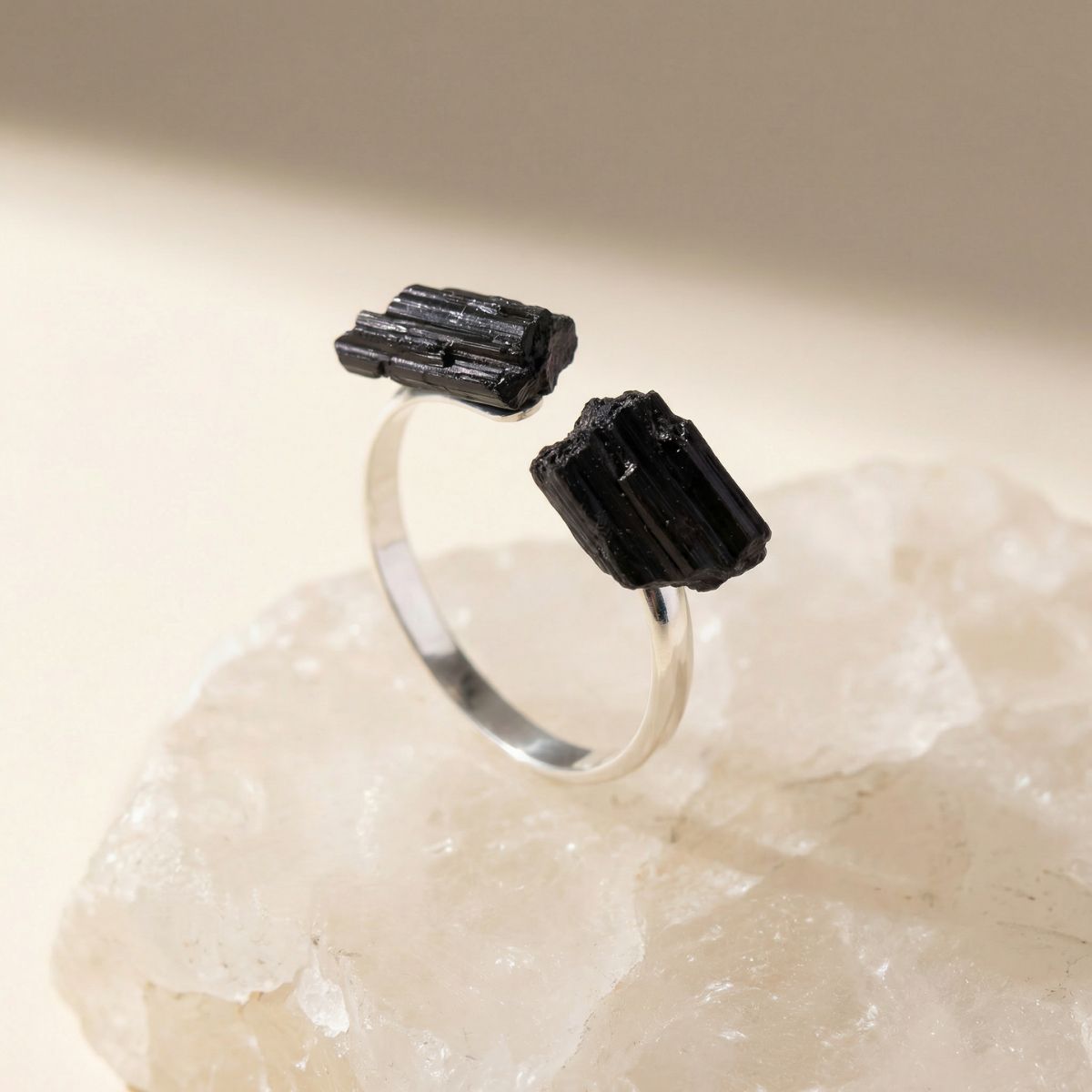 PROTECTION TURMALIN RING 925 SILBER - That Spiritual Shop
