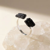 PROTECTION TURMALIN RING 925 SILBER - That Spiritual Shop