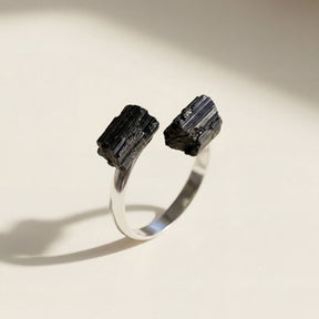 PROTECTION TURMALIN RING 925 SILBER - That Spiritual Shop