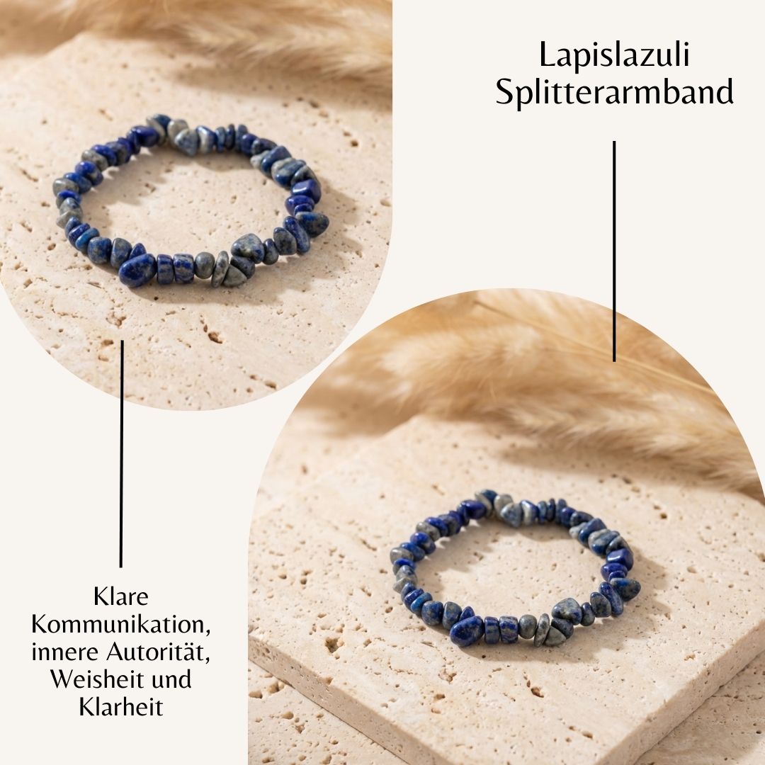 QUEEN ENERGY | LAPISLAZULI SPLITTERARMBAND - thatspiritualshop.de