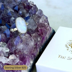 REGENBOGEN MONDSTEIN RING - thatspiritualshop.de