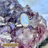 REGENBOGEN MONDSTEIN RING - thatspiritualshop.de