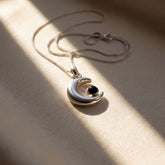 TURMALIN PROTECTION MOND KETTE - thatspiritualshop.de