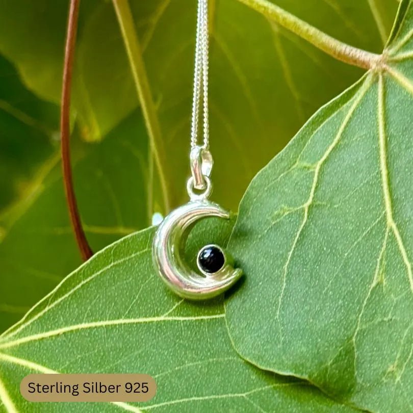 TURMALIN PROTECTION MOND KETTE - thatspiritualshop.de