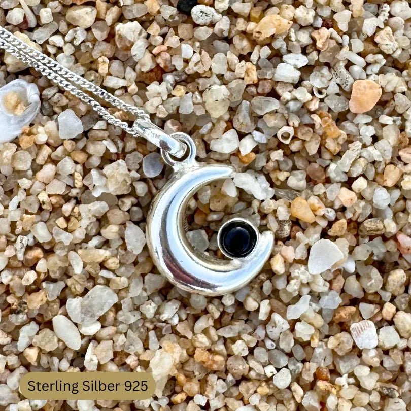 TURMALIN PROTECTION MOND KETTE - thatspiritualshop.de